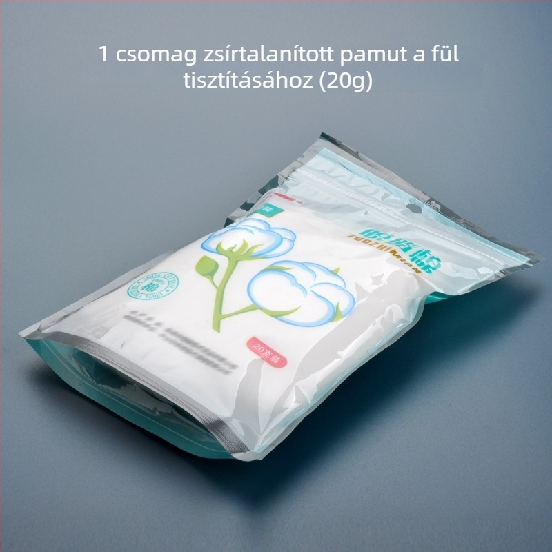 Fül tisztítására szolgáló vattakorongok alkohollal fertőtlenítve, zsírtalanított gyapot tekercs, 20 g-os csomag