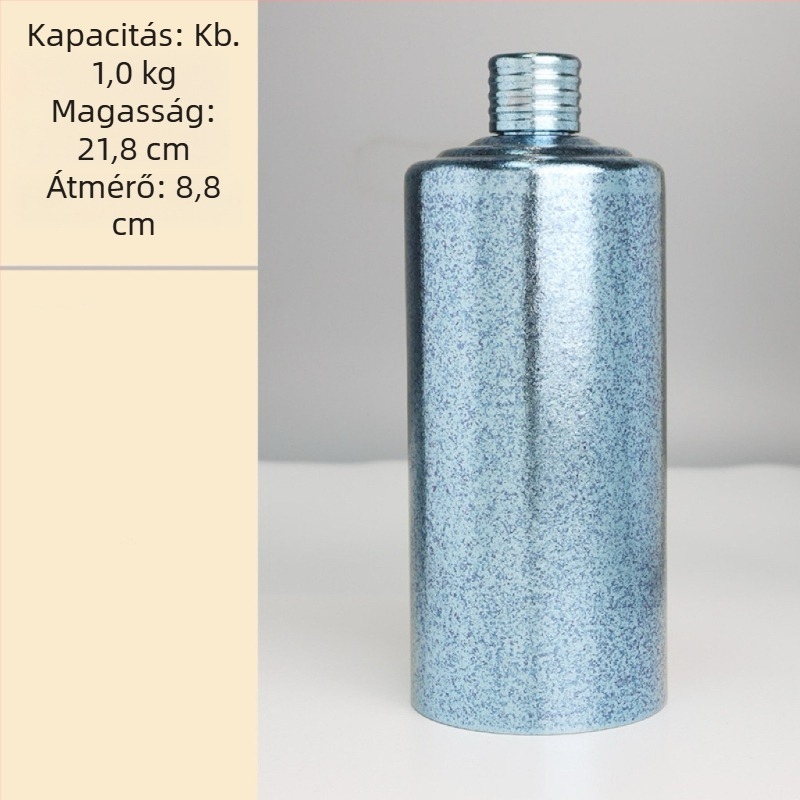 Tiszta titániumból készült borosüveg, kültéri hordozható, könnyű, zárt, 1 kg