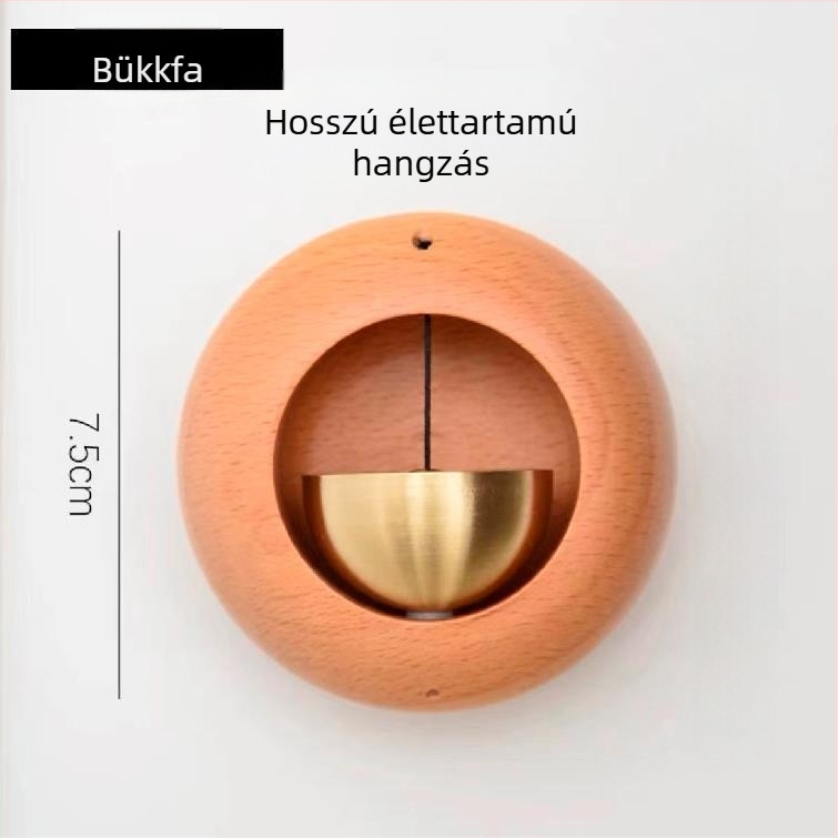Szellem-csengő függő, öntöttvasból készült, erkély- és kertdísz, japán stílusú kulcstartó