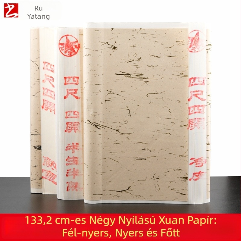 Xuan papír kalligráfiához és hagyományos kínai festészethez, 34 × 68 cm-es lapok