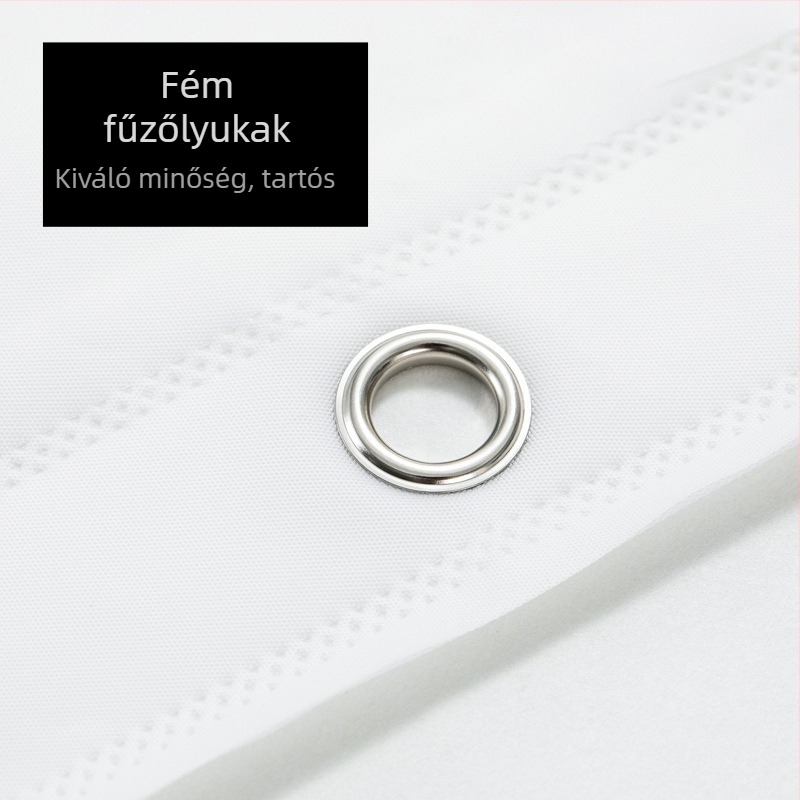 Vízálló fürdőszobai függöny ajtókhoz és ablakokhoz, zuhanyfüggöny fúrás nélkül