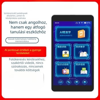 Ötödik generációs AI zseb‑tanuló eszköz angol nyelv tanulásához ismétlő és hallgatásos lejátszás funkcióval, diák tablet