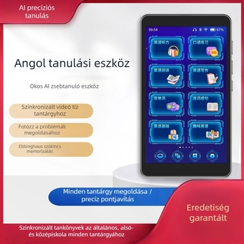 Ötödik generációs AI zseb‑tanuló eszköz angol nyelv tanulásához ismétlő és hallgatásos lejátszás funkcióval, diák tablet