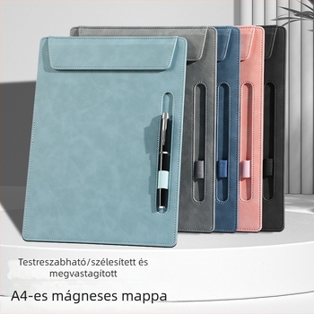 A4 bőr mappa egyedi logóval konferenciákhoz, jegyzetfüzet és poháralátét
