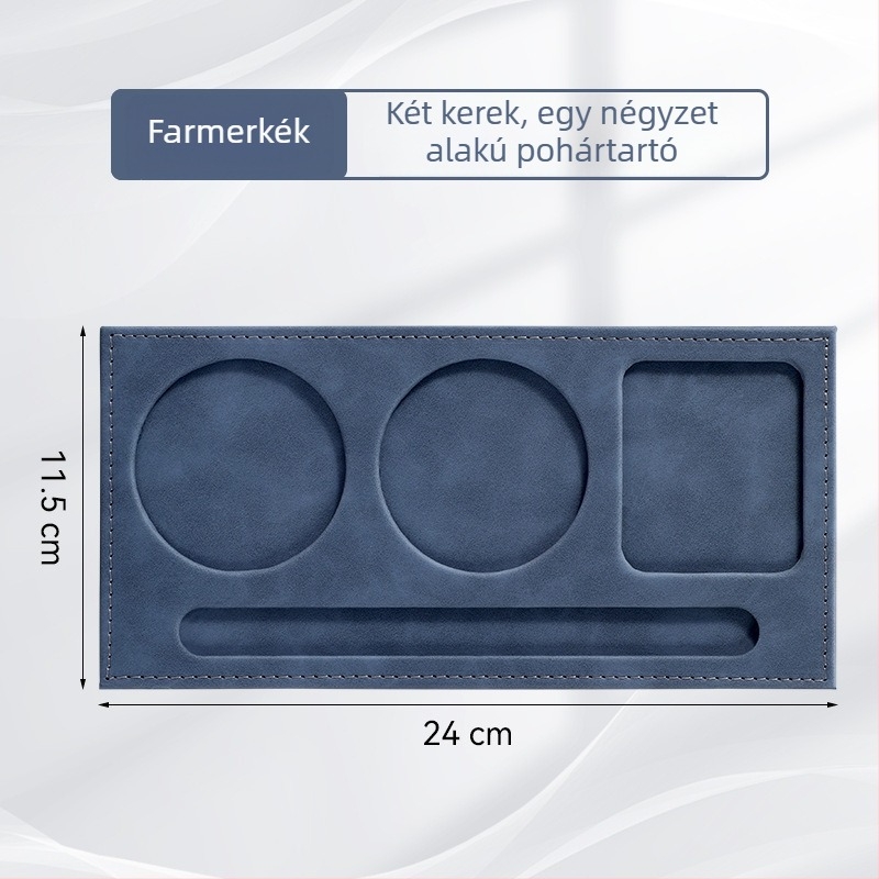 A4 bőr mappa egyedi logóval konferenciákhoz, jegyzetfüzet és poháralátét