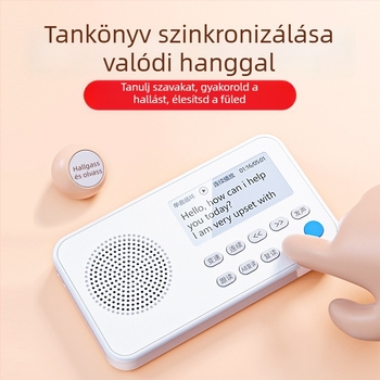Famous School Hall angol nyelvtanulási eszköz hallgatáshoz, szinkronban a tankönyvekkel, hordozható MP3 felvevő és lejátszó, modell K15