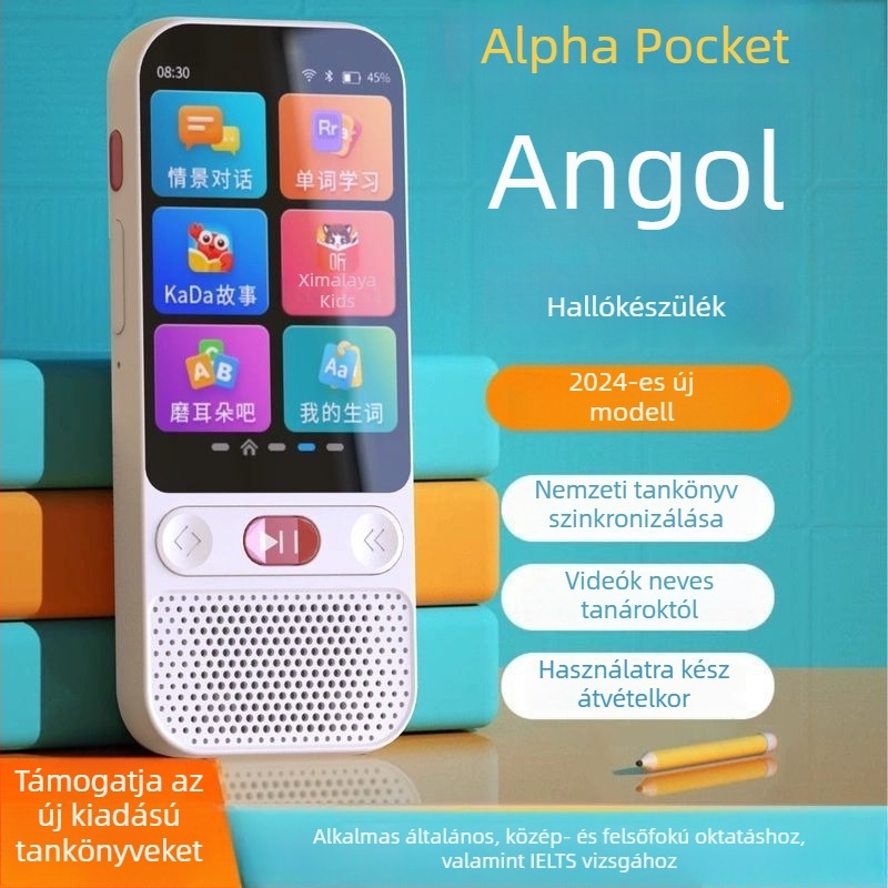 Angol hallásgyakorló ismétlő készülék diákoknak — hordozható zsebes audiólejátszó