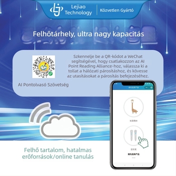 Korai oktatás olvasó toll gyerekeknek 0-8 évesek, olvasás, ismétlés, felvétel és letöltés funkciókkal