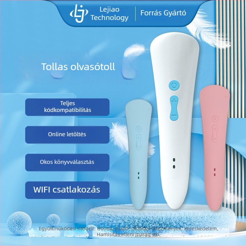 Korai oktatás olvasó toll gyerekeknek 0-8 évesek, olvasás, ismétlés, felvétel és letöltés funkciókkal