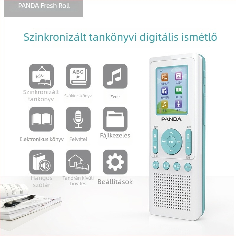 Panda angol nyelvtanuló készülék MP3-lejátszóval és felvevővel, modell F391