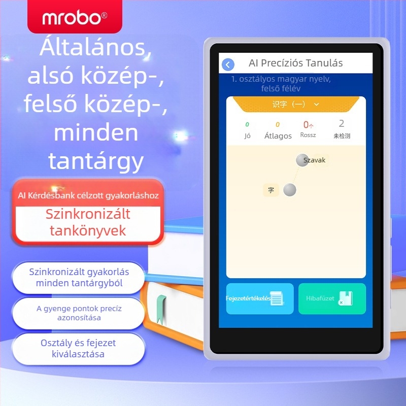 Meibo X20 zseboktató eszköz ismétlővel, hallgatási segéddel, hordozható angol nyelvtanulás és szókincs szinkronizálása minden tantárgyhoz