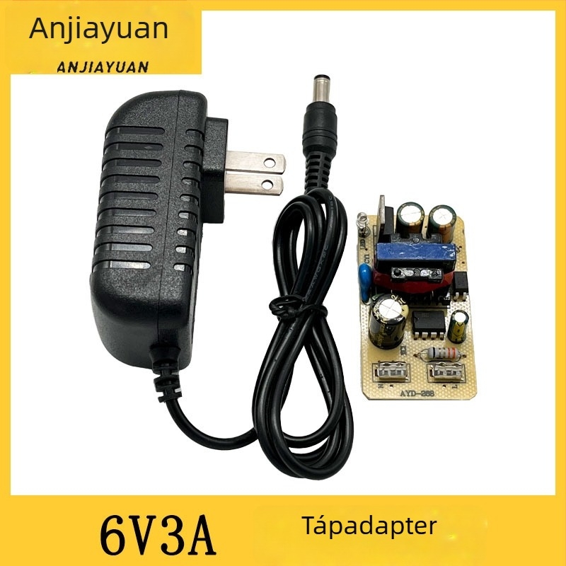 6V 3A tápegység elektromos varrógépekhez, falra szerelhető adapter