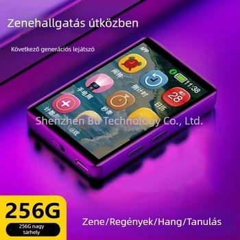 Új 2,4 hüvelykes teljes képernyős hordozható MP3/MP4 lejátszó, regényolvasás, angol hallgatás és ismétlés funkció