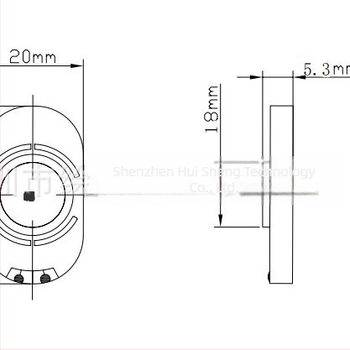 AAC 2035 két mágneses 8 Ω 2W hangszóró walkie-talkie repeaterhez