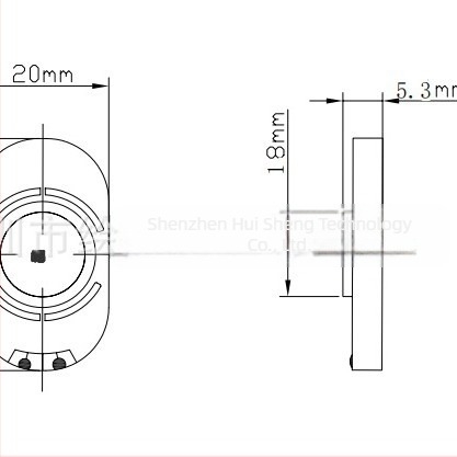 AAC 2035 két mágneses 8 Ω 2W hangszóró walkie-talkie repeaterhez