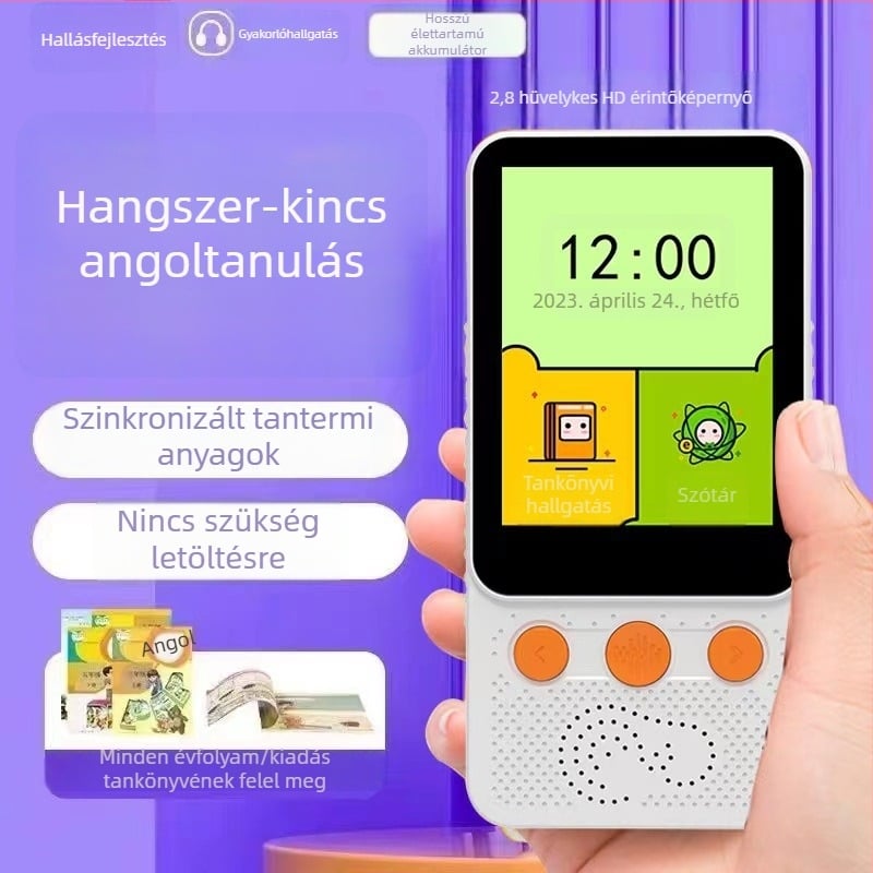 Zsebméretű angol ismétlő eszköz – szókincs hallgatása és gyakorlása általános iskolától középiskoláig