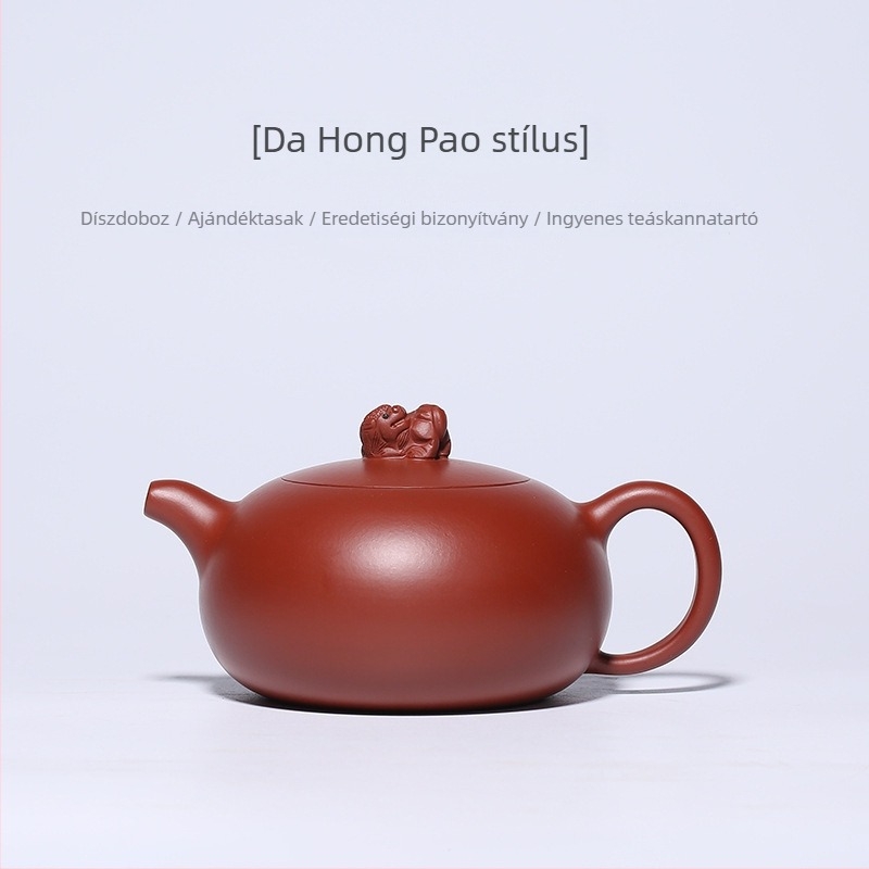 Yixing kézzel készített lila homok teáskanna – mesteri Kung Fu teáskészlet (Dahongpao stílus)