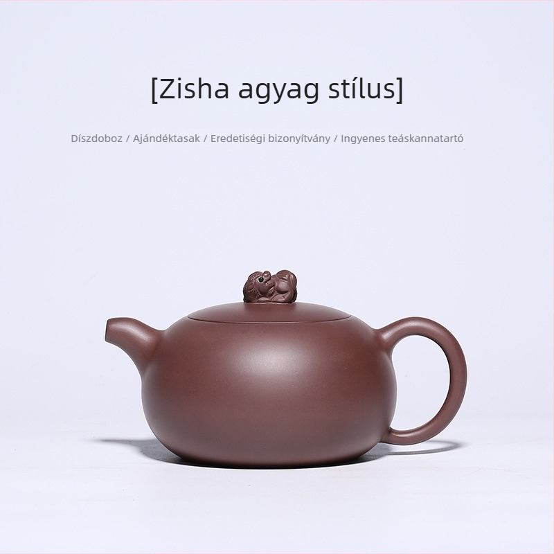 Yixing kézzel készített lila homok teáskanna – mesteri Kung Fu teáskészlet (Dahongpao stílus)