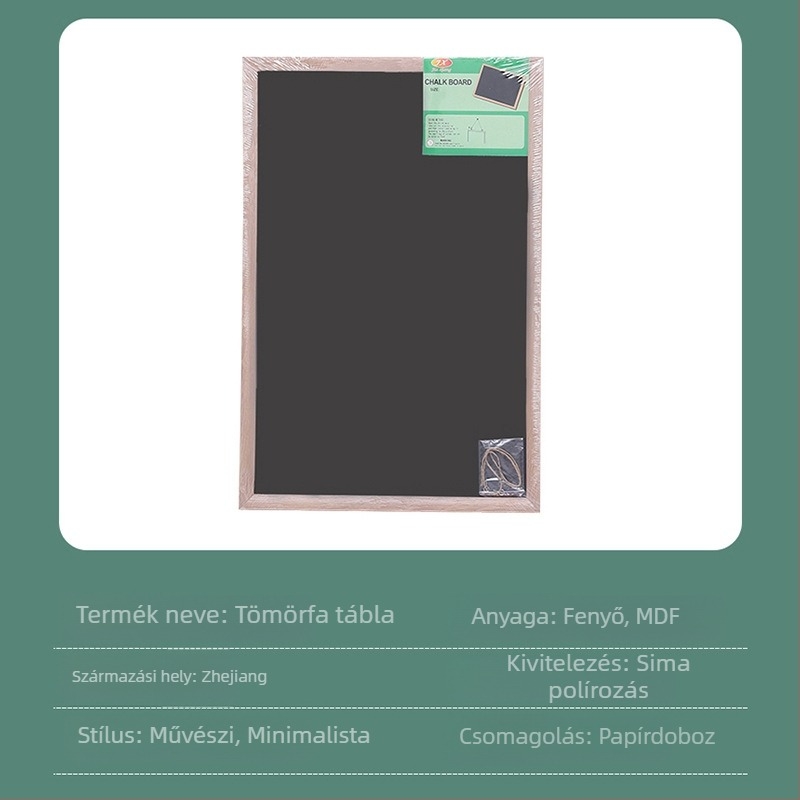 Nem mágneses MDF/keményfa író tábla irodába, oktatásra és értekezletekre; üzenőtábla és gyermekrajzok számára