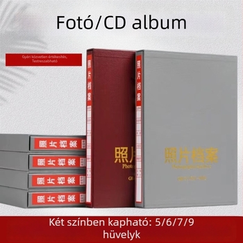 Szürke fényképarchívum 5, 6, 7 és 9 hüvelykes méretekhez – mérnöki doboz CD-tároláshoz, nemzeti szabvány