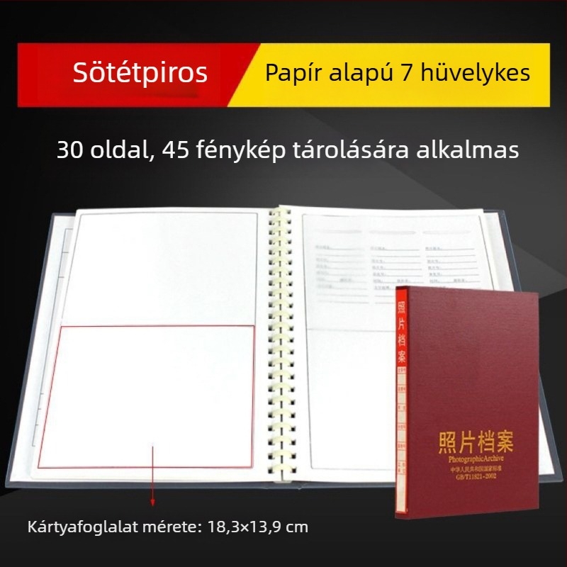 Szürke fényképarchívum 5, 6, 7 és 9 hüvelykes méretekhez – mérnöki doboz CD-tároláshoz, nemzeti szabvány