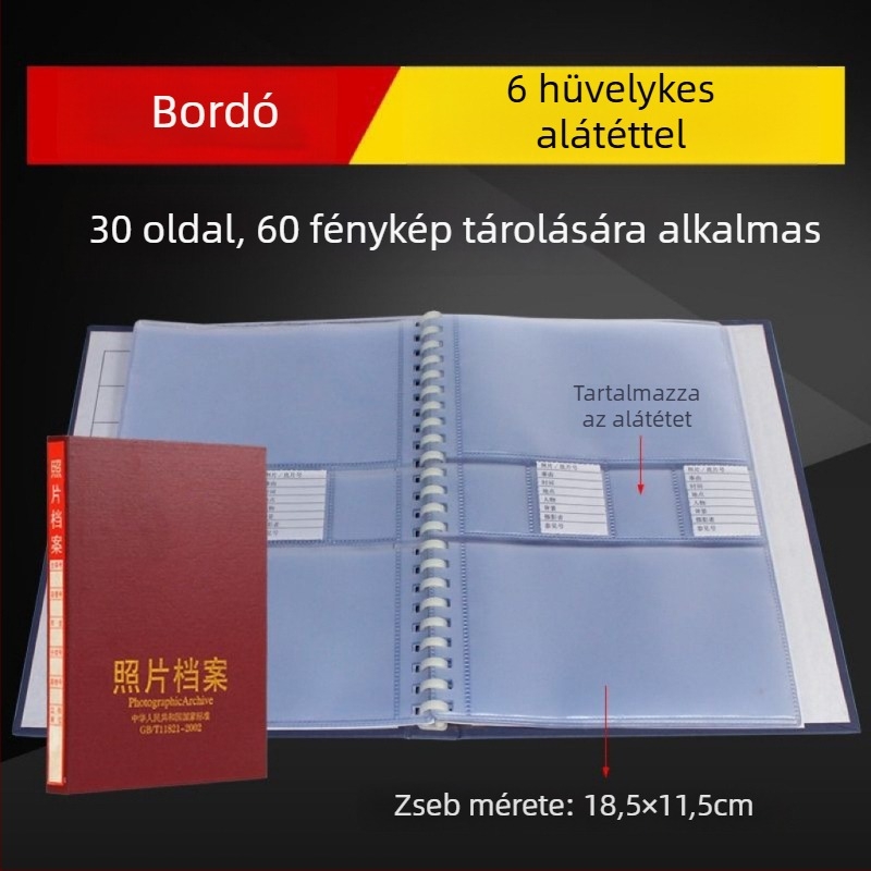 Szürke fényképarchívum 5, 6, 7 és 9 hüvelykes méretekhez – mérnöki doboz CD-tároláshoz, nemzeti szabvány