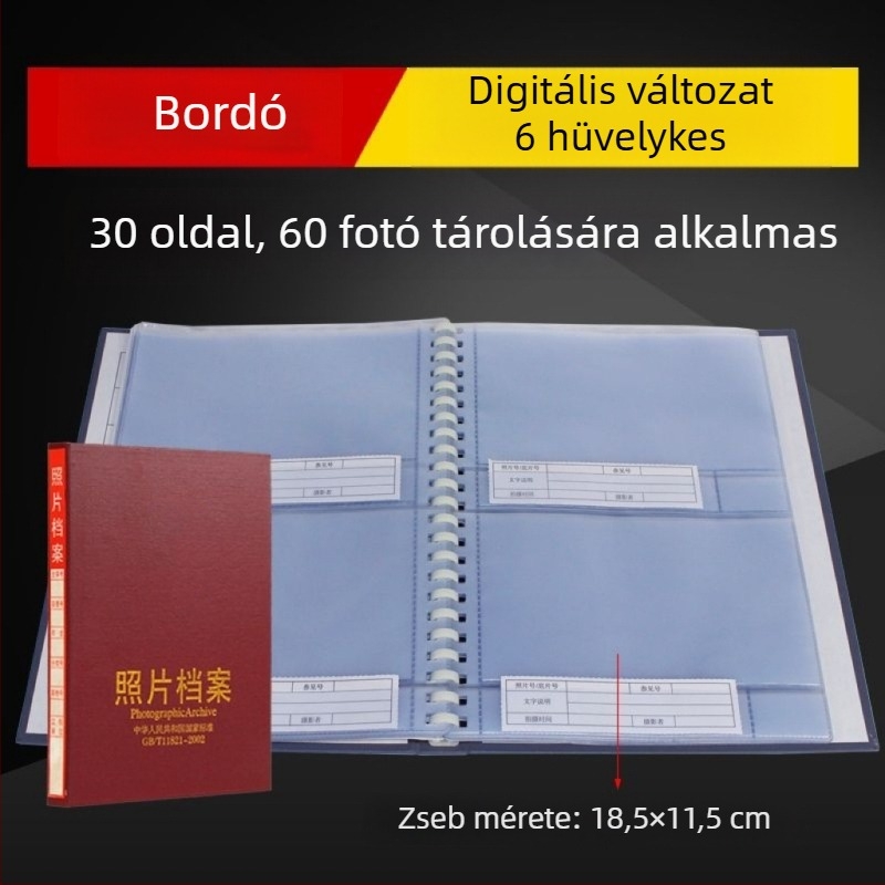 Szürke fényképarchívum 5, 6, 7 és 9 hüvelykes méretekhez – mérnöki doboz CD-tároláshoz, nemzeti szabvány