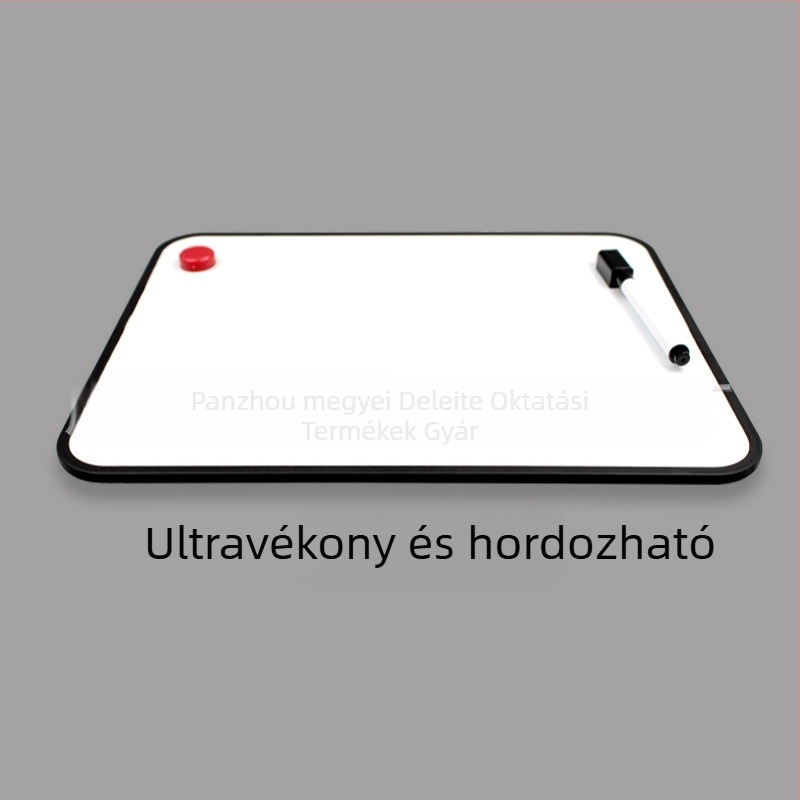 Kézben tartható mágneses, kétoldalas fehér tábla gyerekeknek, asztali írási tábla jegyzetekhez és irodai megjelenítéshez