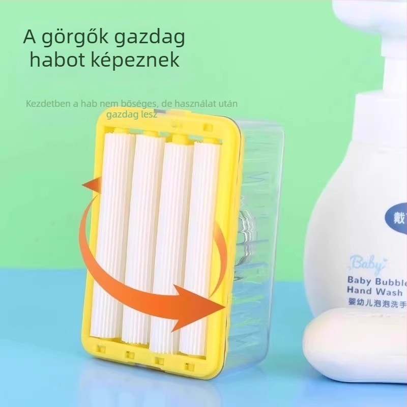 Többfunkciós mosószappan-adagoló érintésmentes habképzéssel és görgős automata habosító rendszerrel