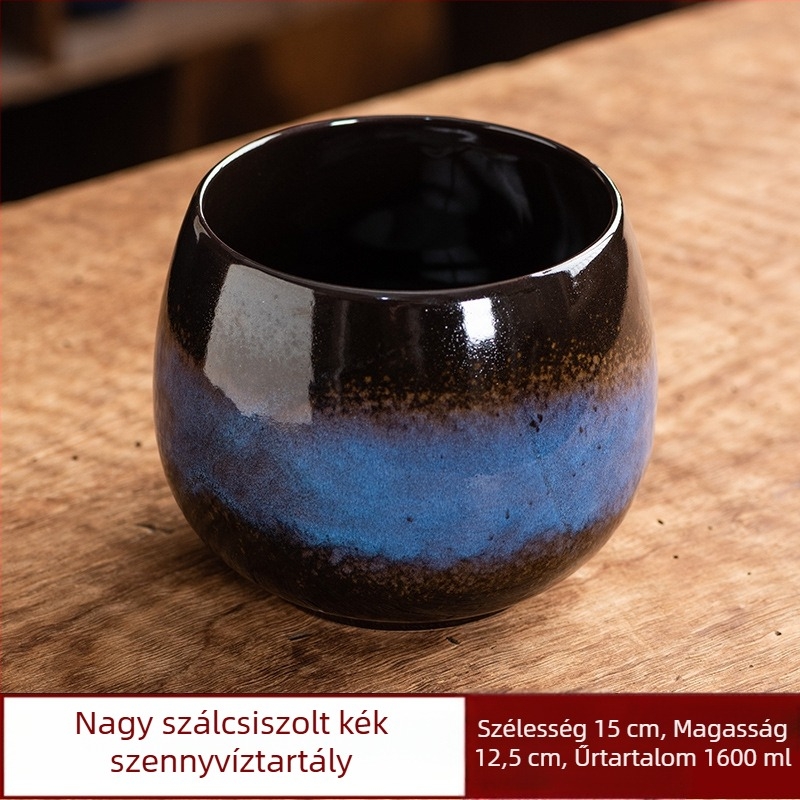 Vintage Gongfu teás kiegészítők: tea üledék tartóedény, mosó pohár, csészetároló, nagy víztartó edény, szennyvíz vödör