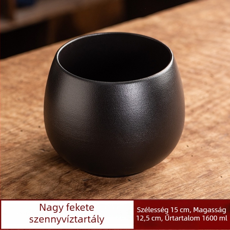 Vintage Gongfu teás kiegészítők: tea üledék tartóedény, mosó pohár, csészetároló, nagy víztartó edény, szennyvíz vödör