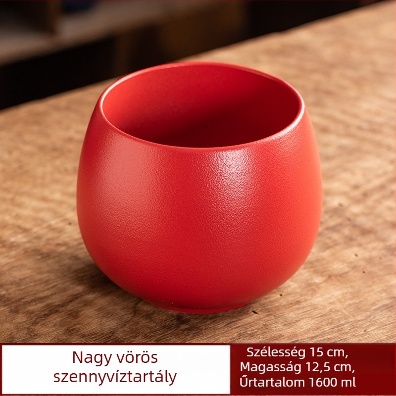 Vintage Gongfu teás kiegészítők: tea üledék tartóedény, mosó pohár, csészetároló, nagy víztartó edény, szennyvíz vödör