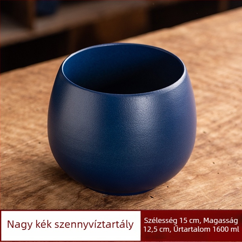 Vintage Gongfu teás kiegészítők: tea üledék tartóedény, mosó pohár, csészetároló, nagy víztartó edény, szennyvíz vödör
