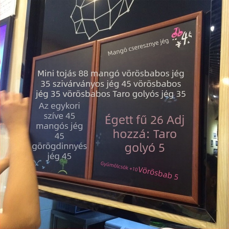 Vintage mágneses függő fekete tábla, vertikális oktatási és rajz felülettel, kávézó‑ és étterem számára, menü és üzenetek, 40×60 cm