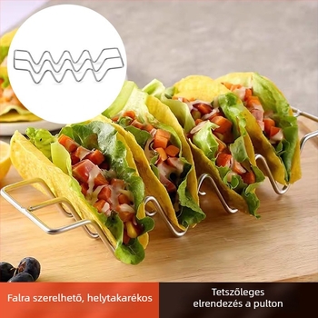 Rozsdamentes acélból készült szappantartó, W-alakú, többfunkciós, asztali vagy falra szerelhető, fúrás nélkül, lefolytató