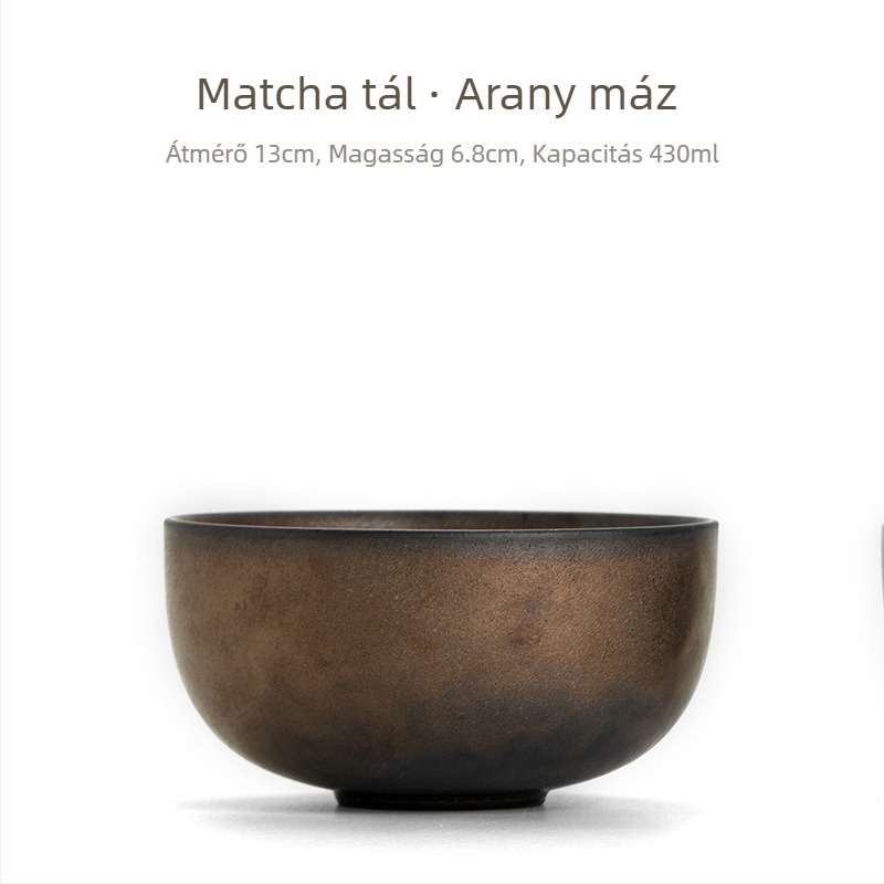 Új japán stílusú, kézzel készített retro matcha tál, kerámia teaceremóniához, Song-dinasztia ihlette