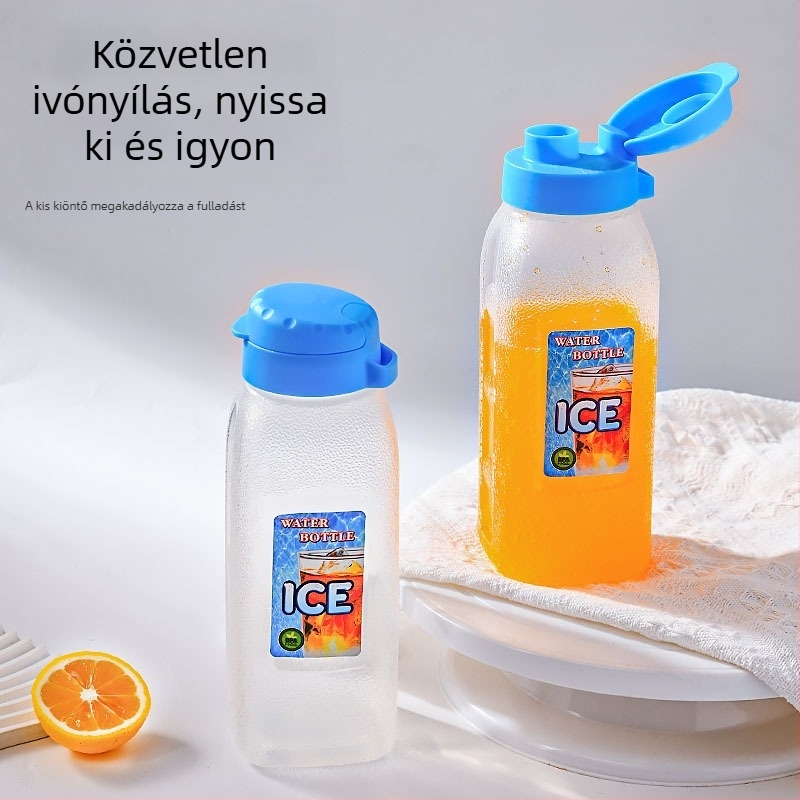 900 ml-es műanyag italos palack háztartási használatra, hideg vízhez, gyümölcslé pohár, 1,2 L