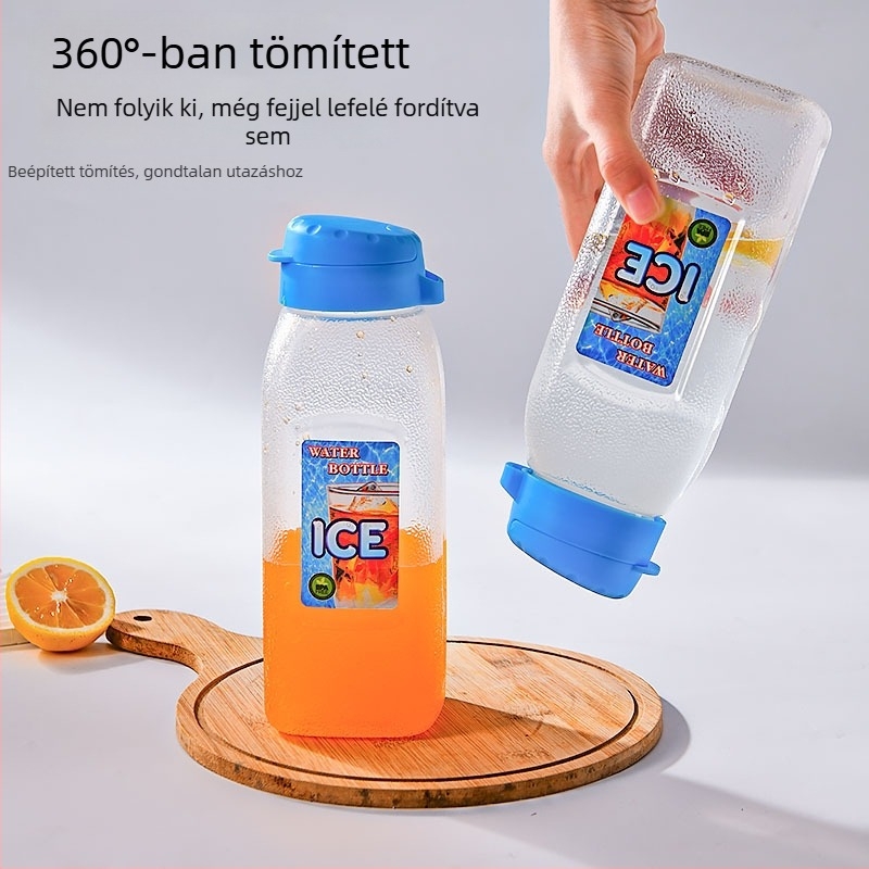 900 ml-es műanyag italos palack háztartási használatra, hideg vízhez, gyümölcslé pohár, 1,2 L