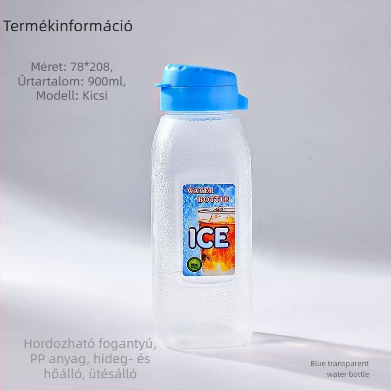 900 ml-es műanyag italos palack háztartási használatra, hideg vízhez, gyümölcslé pohár, 1,2 L