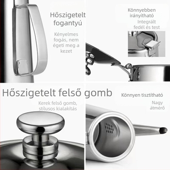 Rozsdamentes acélból készült hidegvíz-kanna kalapált textúrával, 1,5 L/2 L kapacitás, étterem, bár és szálloda számára