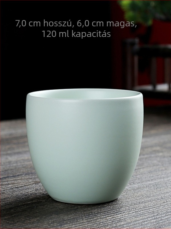 Egypoharas kerámia teáscsésze kemencés glazúrral, retro stílusú személyes teáscsésze, kis boros pohár otthonra