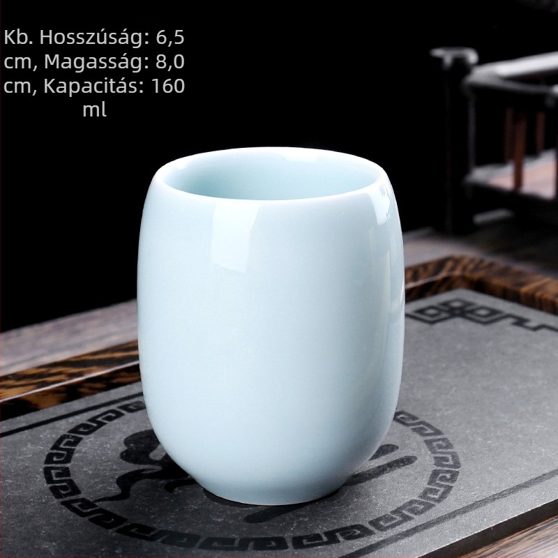 Egypoharas kerámia teáscsésze kemencés glazúrral, retro stílusú személyes teáscsésze, kis boros pohár otthonra