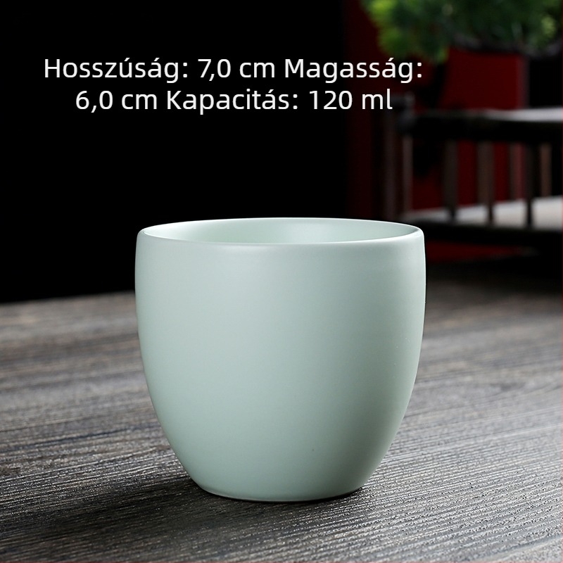 Egypoharas kerámia teáscsésze kemencés glazúrral, retro stílusú személyes teáscsésze, kis boros pohár otthonra