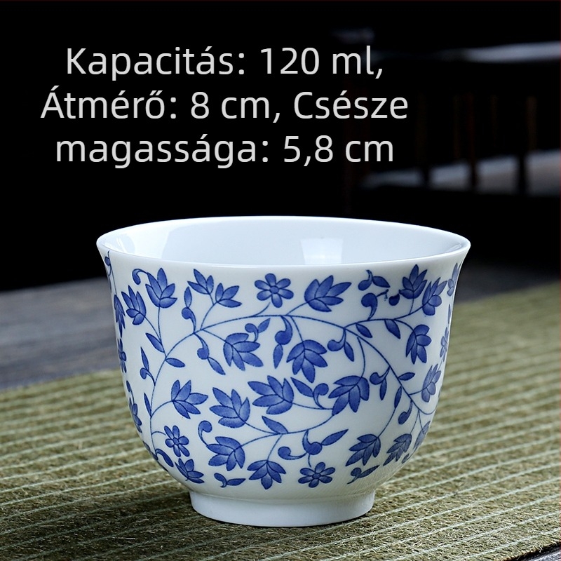 Egypoharas kerámia teáscsésze kemencés glazúrral, retro stílusú személyes teáscsésze, kis boros pohár otthonra