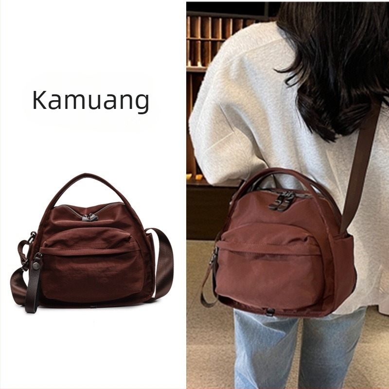 Női könnyű Oxford szövetes crossbody táska, kompakt, városi casual stílus