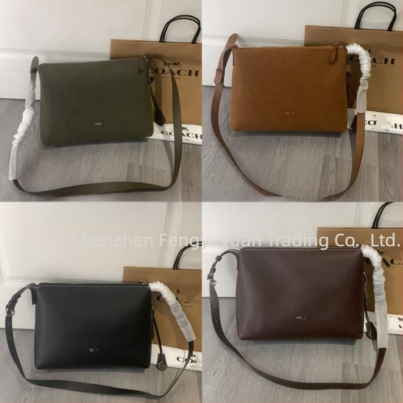 Wan'An Koujia 25. modell Mott Messenger táska marhabőrből, nagy kapacitás, laza stílus, vállon át, plüss táska