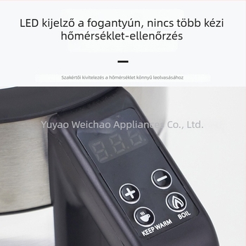 Színes üvegű elektromos vízforraló, boroszilikát üveg, 1,7 literes kapacitás, otthoni használatra