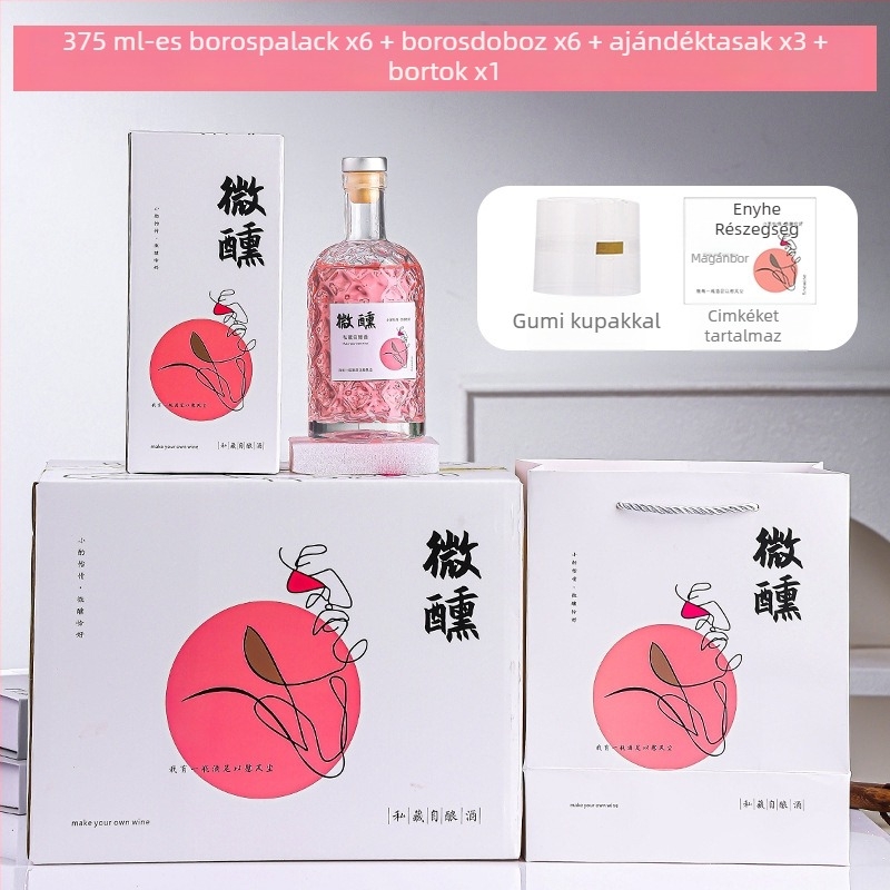 Átlátszó üveg gyümölcsboros üveg, 500 ml, üres és zárható, otthoni használatra, különféle fedél opciókkal