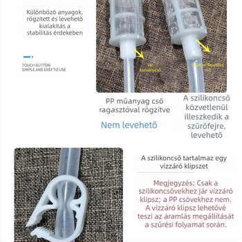 Félautomata bor szifon szűrővel otthoni borászatához