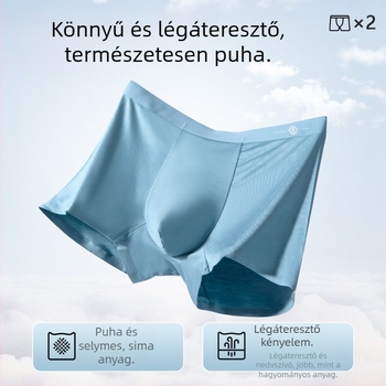 Sima varrás nélküli modal anyagú férfi alsónemű, antibakteriális és lélegző boxer brief 2026-os új modell